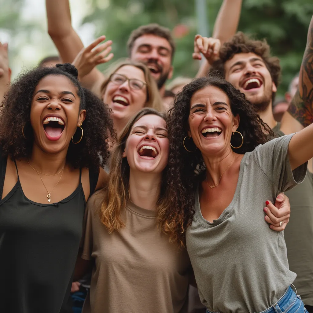 Célébration après un atelier réussi